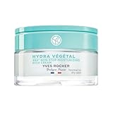 Yves Rocher HYDRA VÉGÉTAL Reichhaltige Creme Non-Stop Feuchtigkeit 48H Glas-Tiegel 50ml |Für eine Non-Stop mit Feuchtigkeit versorgte Haut