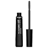 L'Oréal Paris Telescopic Lift Mascara, Langanhaltendes Lifting bis zu 36 Stunden, Sichtbar mehr Wimpernlänge, Kein Verklumpen, kein Verschmieren & kein Krümeln, Telescopic Lift, Extra Black