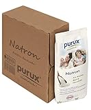 purux Natron Pulver 1kg, Lebensmittelqualität nachhaltig verpackt, Back Soda