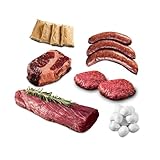 Büffel Bill Kennenlernpaket I Büffelfleisch Variationen für Genießer I Original vom italienischen Wasserbüffel I Bratwurst, Steak, Filet, Mozzarella