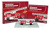 FRANZIS 67206 - Feuerwehr Adventskalender, Metall Modellbausatz des Mercedes-Benz L1519 im Maßstab 1:43, inkl. 52-seitigem Begleitbuch