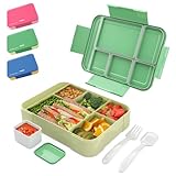 bumpli Lunchbox Gourmet – Brotdose Kinder mit Fächern, Ideal für Schule, Ausflüge – Robuste Brotbox, Lunchbox Schule, Kinder Brotdose mit Stil, Brotdose Schule