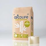 oecolife Toilettenpapier BAMBUS, 3-lagig, 6 Rollen á 150 Blatt, superweich, plastikfrei verpackt, vegan, nachhaltiges Klopapier