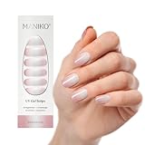 Maniko® UV Gel Strips - Selbstklebende Nagelfolie für bis zu 2 Anwendungen - Vegan & langanhaltend - Maniküre für natürliche Nägel (20 UV Gel Strips) (Glazed Icecream)