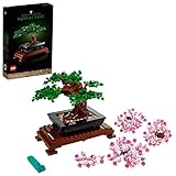 LEGO 10281 Icons Bonsai Baum, Kunstpflanzen-Set zum Basteln für Erwachsene, Zimmerdeko, Geschenkidee, Botanik-Kollektion, Home Deko