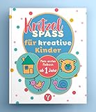 Kritzelbuch ab 1 Jahr: Kritzelspaß für kreative Kinder. Mein erstes Malbuch mit dickem Papier zur Förderung der Kreativität und Motorik. Beschäftigung für Urlaub & Ferien mit Kindern ab 1 Jahr