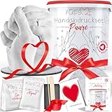 GipsME – DAS ORIGINAL - 3D Handabdruck Set für Paare – Gipsabdruck Hände - Partner und Pärchen Geschenke für Frauen und Männer als Hochzeitstag, Jahrestag Geschenk für Sie und Ihn