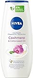 NIVEA Cashmere & Cottonseed Oil Pflegedusche (250 ml), pH-hautneutrales Duschgel mit Vitaminen und wertvollen Ölen, feuchtigkeitsspendende Cremedusche mit Orchideen-Duft
