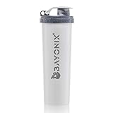 BAYONIX® Trinkflasche 750 ml, 100% biologisch abbaubar, auslaufsicher, nachhaltige Sportflasche für Fahrrad, Camping, Wandern, Schwimmen, Fussball