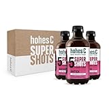 Hohes C Super Shots Antiox (3 x 330ml) – Zellschutz mit Brombeere, Himbeere, Erdbeere, Grüner Mate Tee-Extrakt, Aronia – vegan, ohne Zuckerzusatz & Konservierungsstoffe