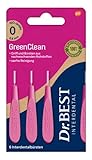 Dr.BEST GreenClean Interdental, Size 0, 6 Stück - Interdentalbürsten für eine sanfte Reinigung der Zahnzwischenräume
