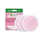 Garnier Waschbare Abschminkpads für gereinigte und weiche Haut, Aus Mikrofaser für eine sanfte Gesichtsreinigung und Entfernung von Makeup, Wiederverwendbar, SkinActive Eco Pads, 1 x 3 Stück