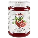 Darbo Naturrein Erdbeeren Konfitüre fein passiert, 450 g Glas
