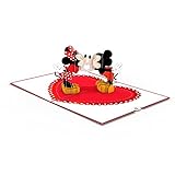 Lovepop® Disney™ Mickey & Minnie Heart-to-Heart 3D-Pop-Up-Karte – zum Geburtstag, Valentinstag, Jahres- oder Hochzeitstag, Grußkarte mit Einsteckfach und Umschlag, handgemacht