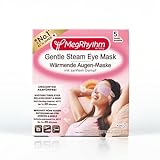 MegRhythm Wärmende Augen-Maske - 5er Packung - Parfumfrei - Beruhigt müde Augen - Mit sanftem Dampf – Selbsterwärmend - Das Original aus Japan