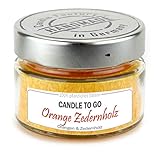 Candle Factory CANDLE TO GO mit Duft Orange Zedernholz