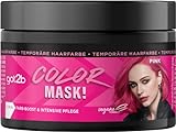 got2b Color Mask! Pink (150 ml), temporäre Haarfarbe für Farb-Boost & intensive Pflege in nur 5 Minuten, auswaschbare Haarfarbe mit pflegendem Kokos-Öl