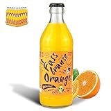 Brauerei Zwönitz Fassbrause Orange 18er Pack / 0,33 Liter Glasflaschen Orangen Limonade/Erfrischende Orangen Limo aus Sachsen