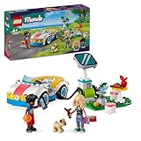 LEGO Friends E-Auto mit Ladestation, Elektroauto für Kinder, Auto-Spielzeug für Rollenspiele mit den Figuren Nova und Zac, kleines Set, Geschenk für Mädchen und Jungen ab 6 Jahren 42609
