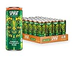 Biohacks SPIRIT (24 x 250ml Dose) koffeinhaltiges belebendes Erfrischungsgetränk Matcha Guarana Natürlich Bio Vegan ohne Taurin alkoholfrei inkl. 6 € Pfand (Lime&Kiwi)