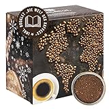 Corasol Premium Kaffee-Weltreise Adventskalender mit 24 Gourmet Röstkaffees aus 24 Ländern, inkl. Booklet, gemahlen für Filterkaffee (240 g)