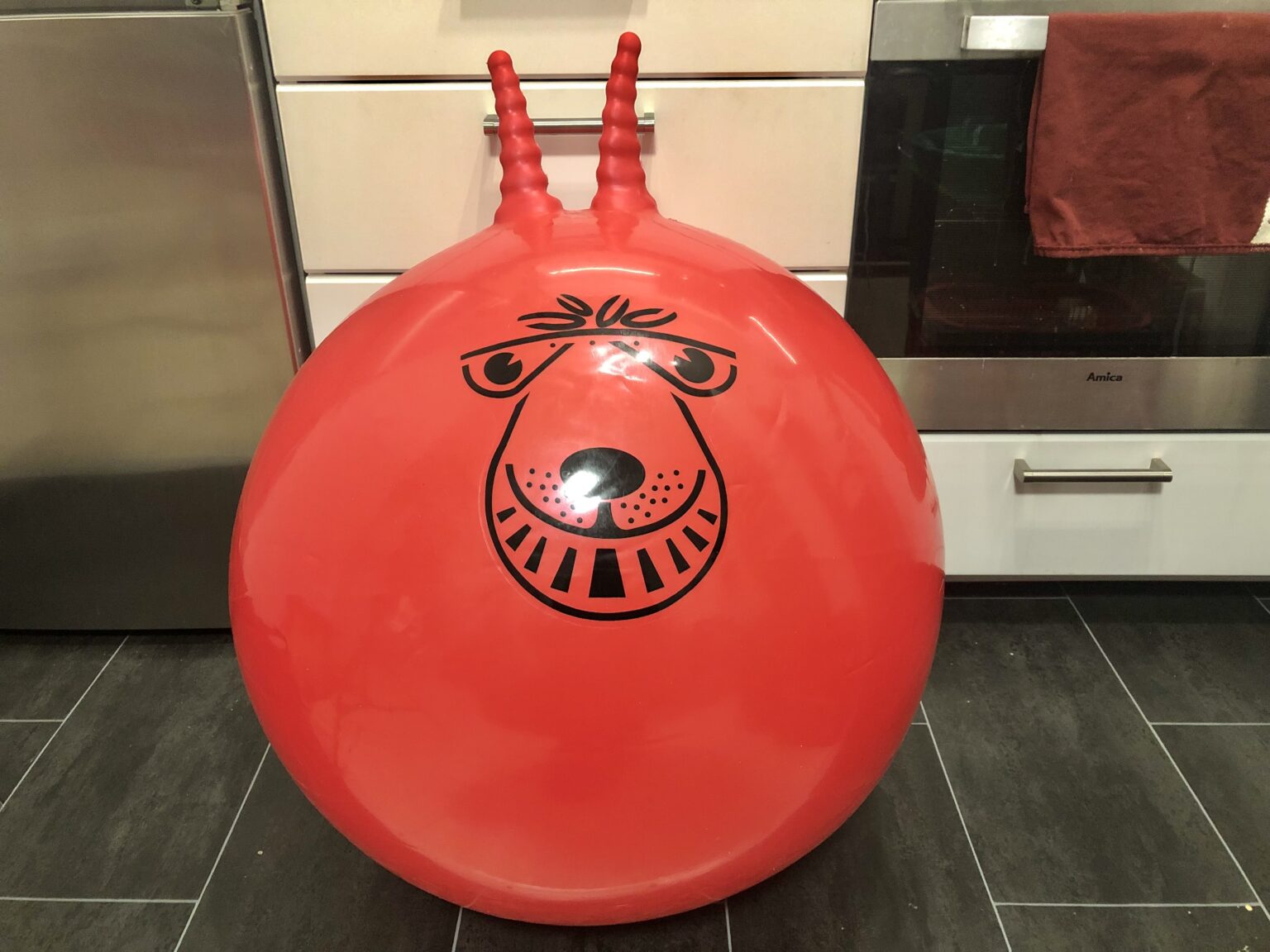 Der Doloops Space Hopper in rot