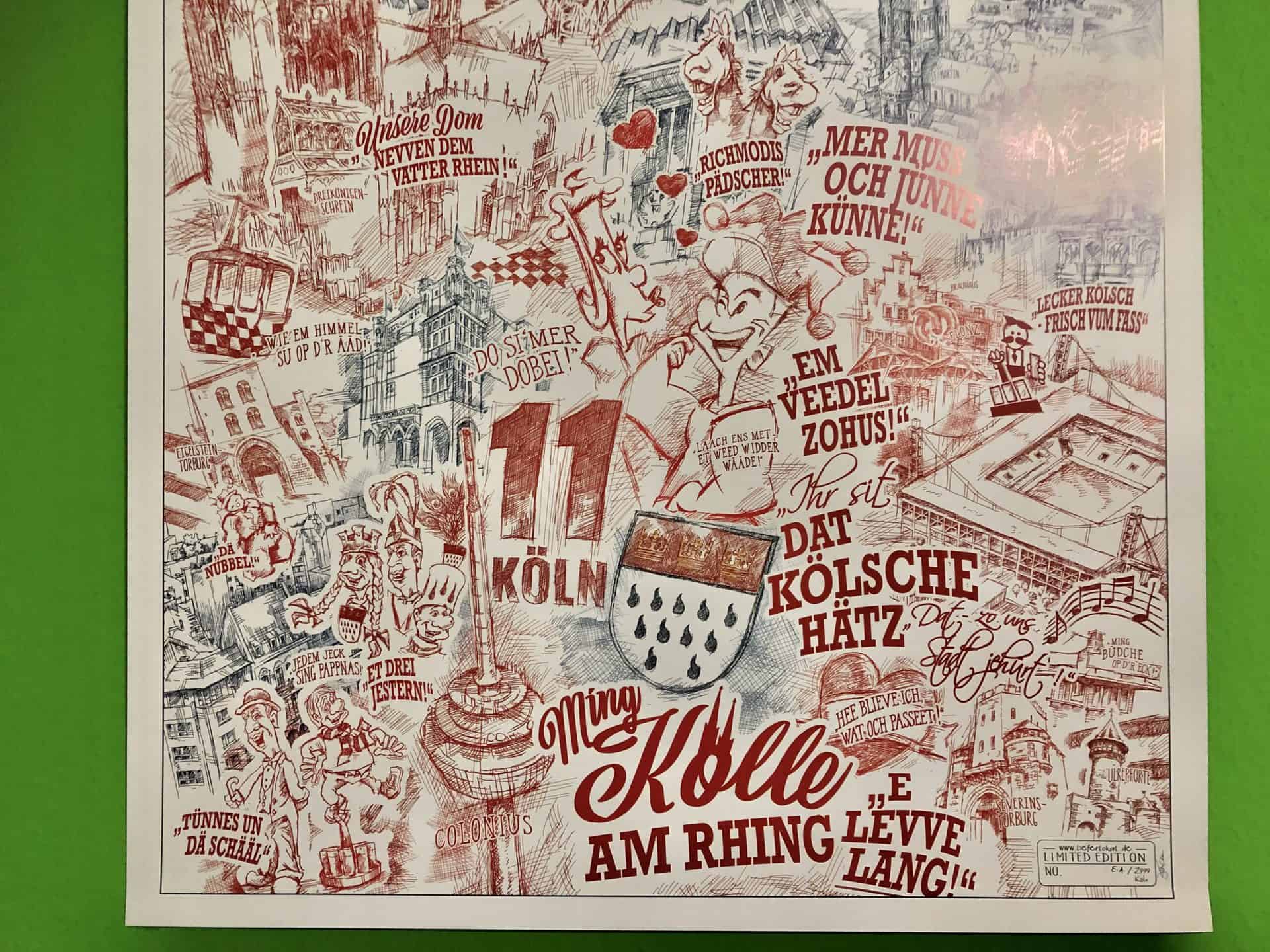 Das Lieferlokal Städteposter Köln