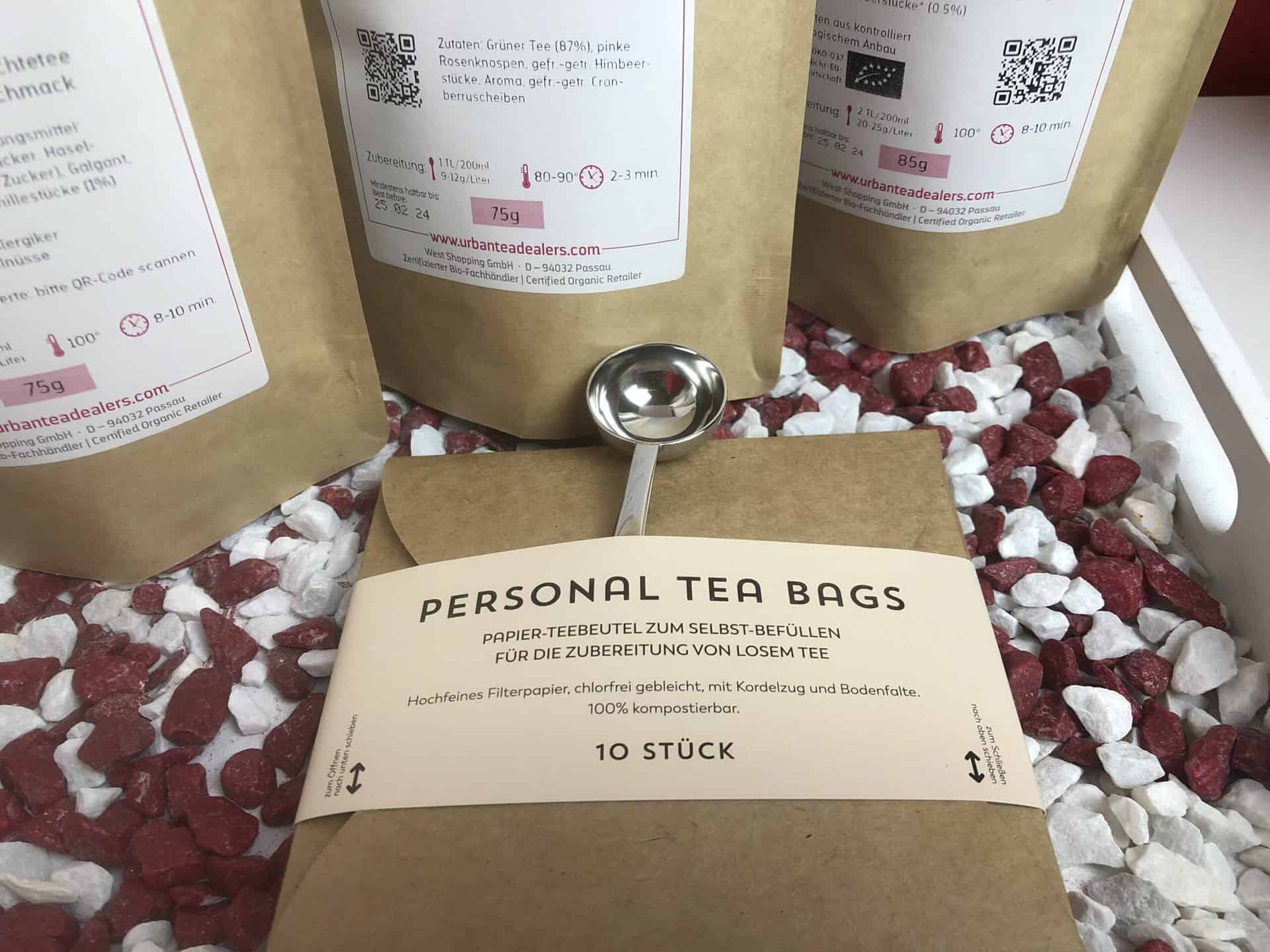 Der Teelöffel und die Personal Tea Bags