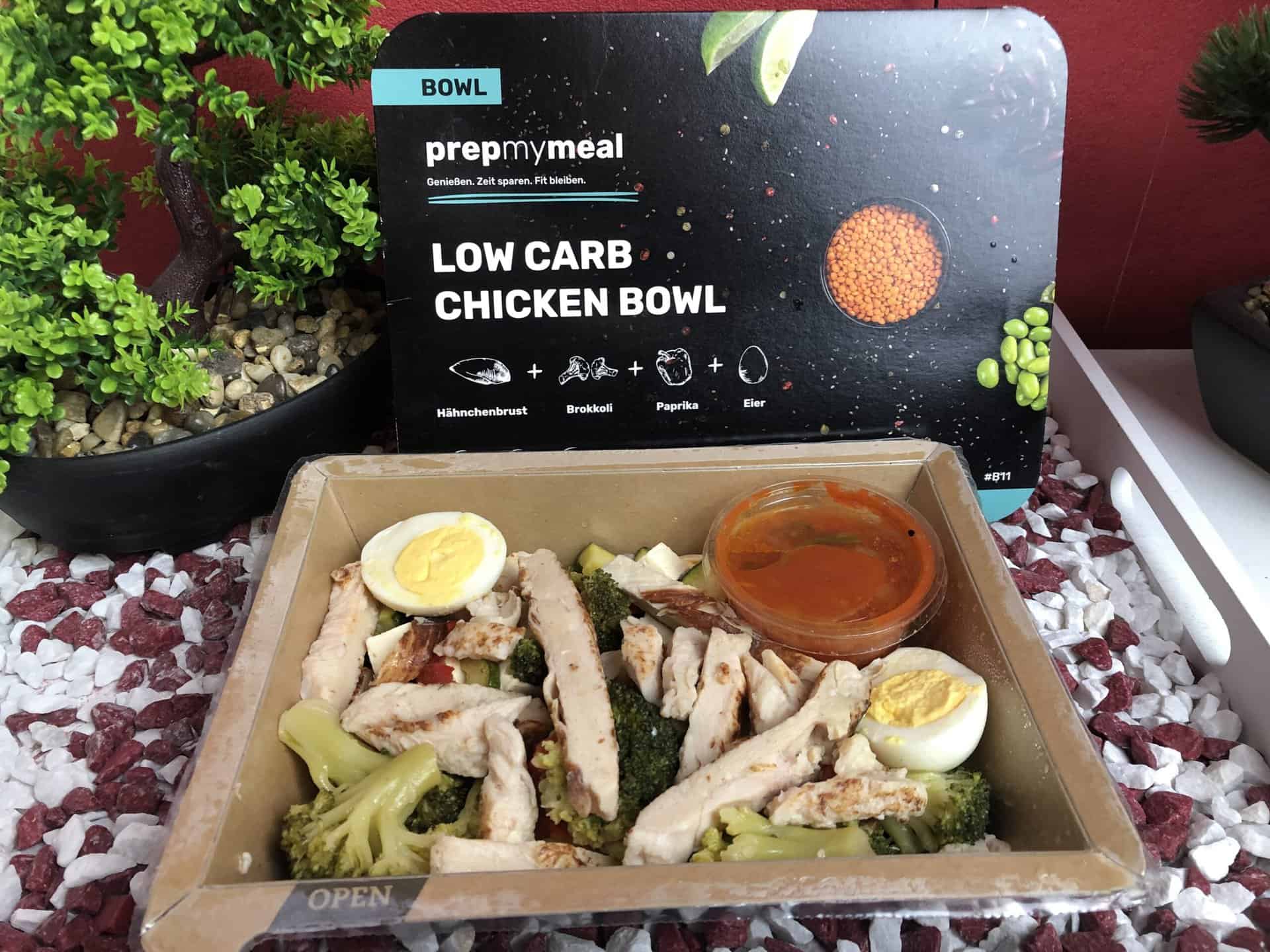 Prepmymeal 6er Box frisch Teil 2 Low Carb Chicken Bowl