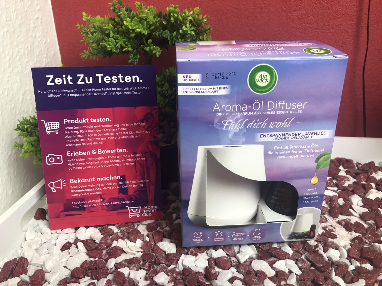 Das Air Wick Aroma-Öl Diffuser Starter-Set Entspannender Lavendel