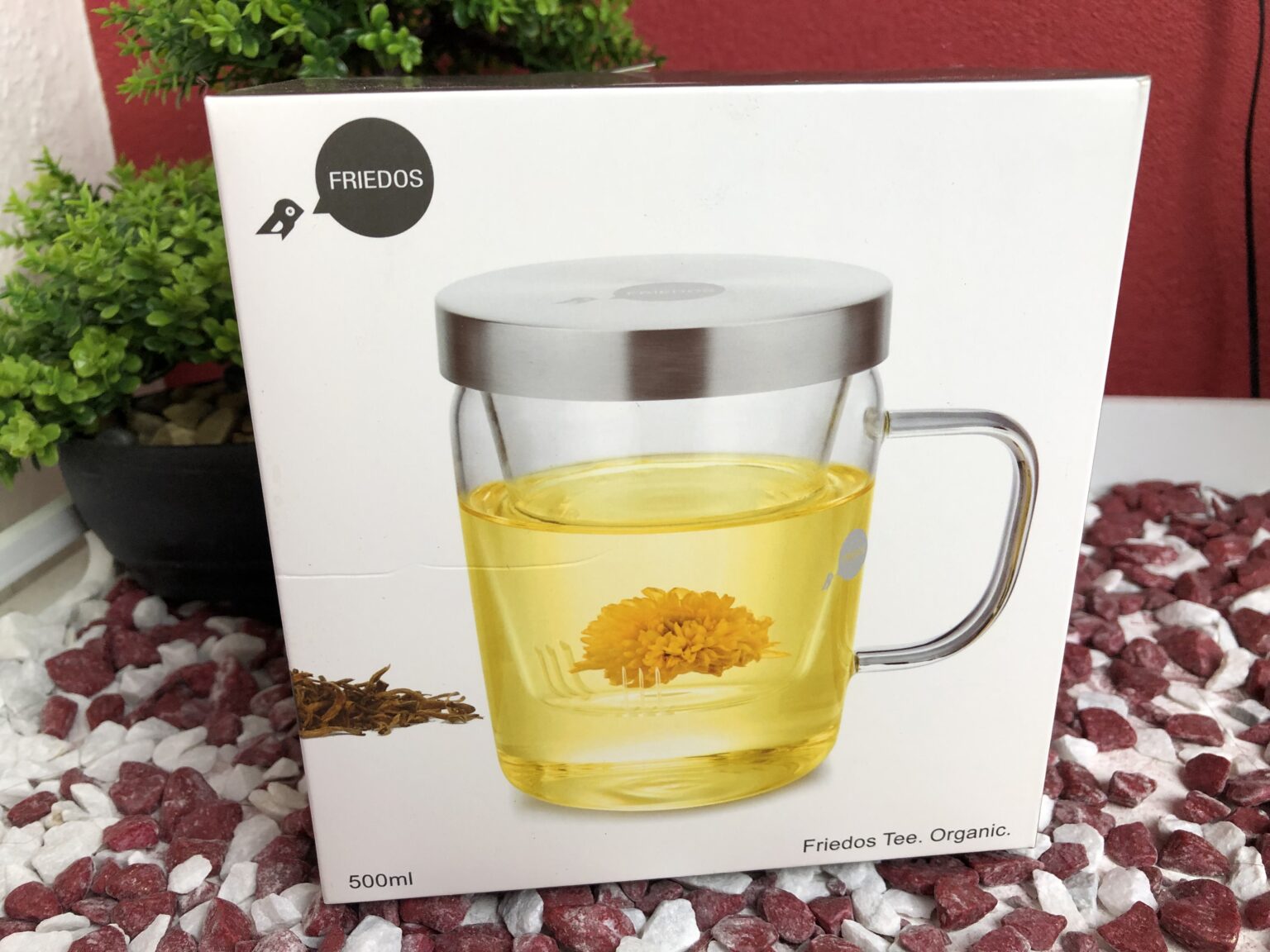 Friedos Tee Glas mit Sieb