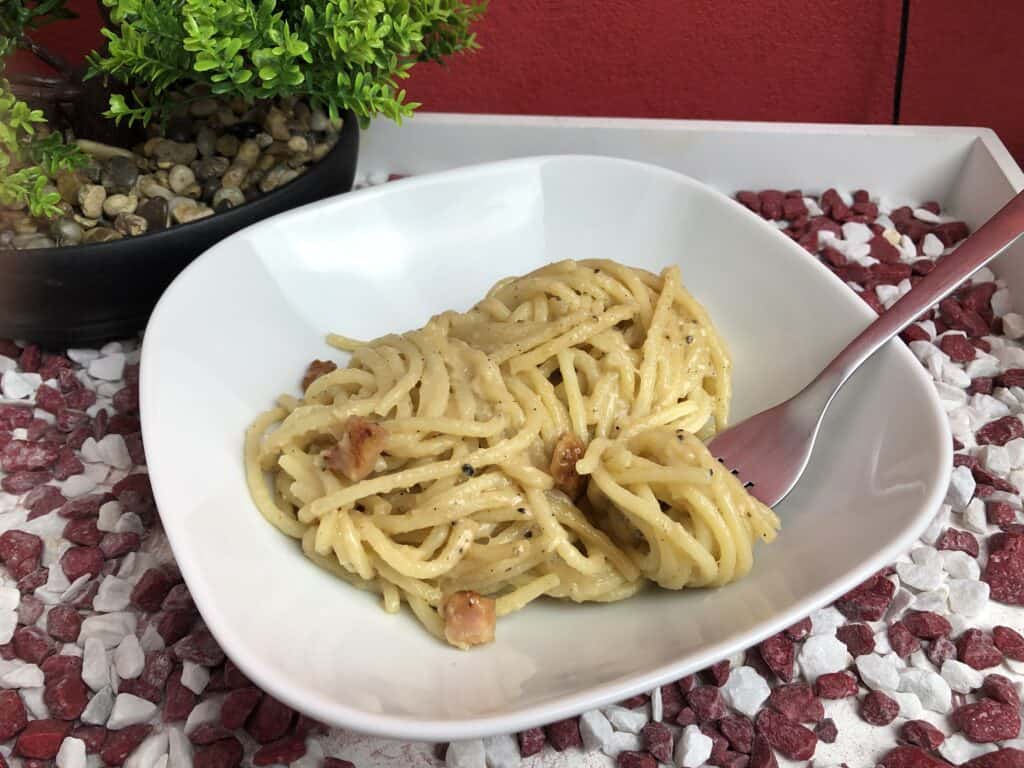 Unser Essen zubereitet mit den OlioeoliO Quattrociocchi italienischen Spaghetti