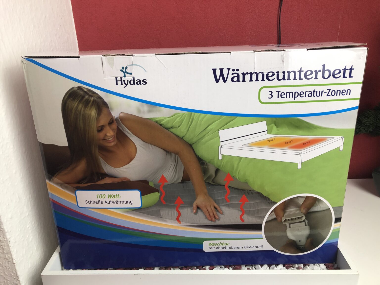 Das Hydas 3-Zonen-Wärmeunterbett