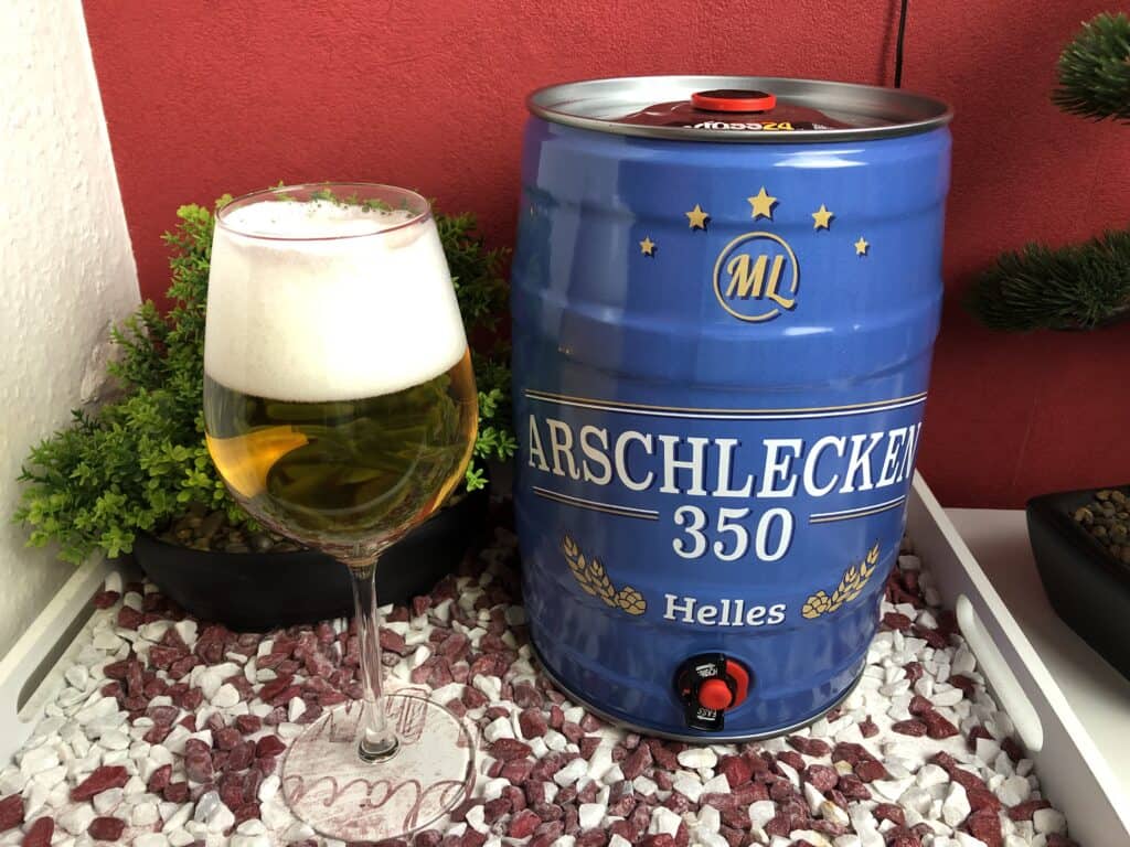 Ein Glas Arschlecken 350 von Bierfass24