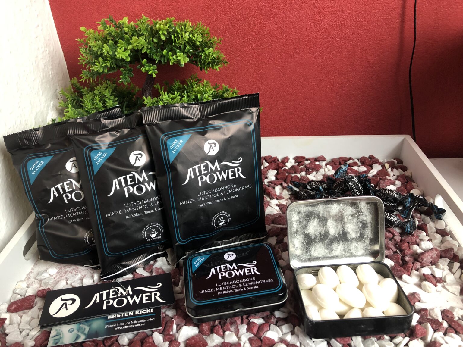 Mein Testpaket der Hogapage Atempower Lutschbonbons
