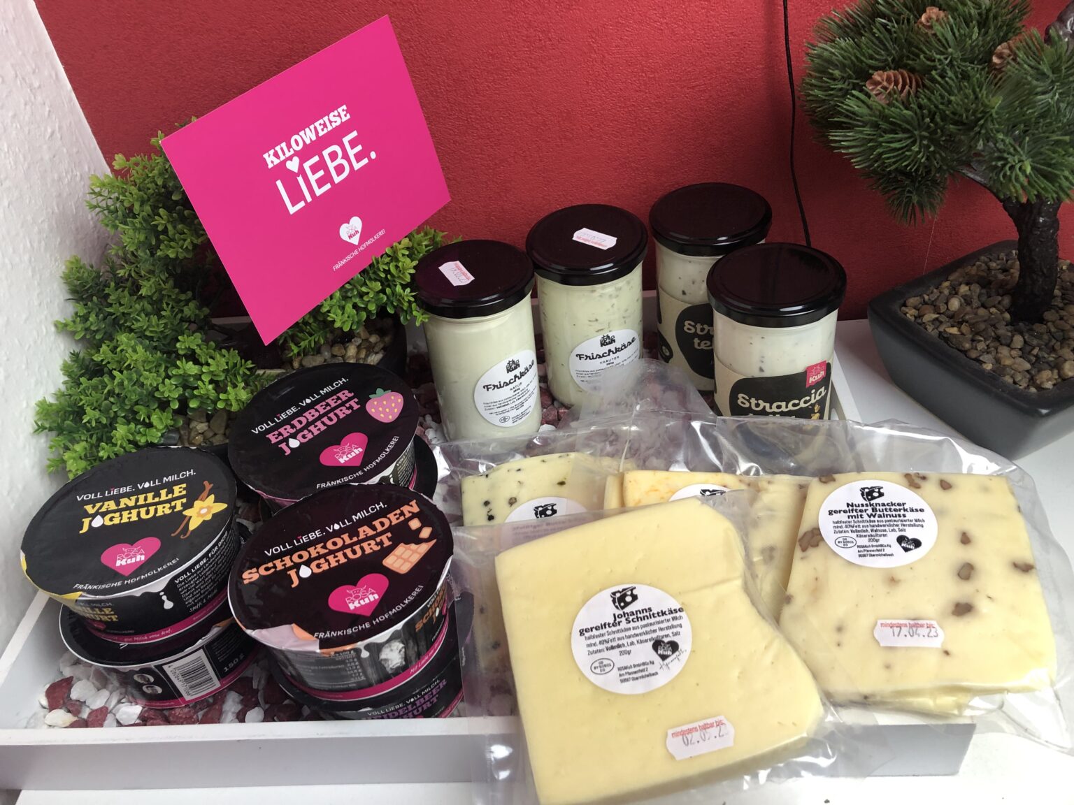 Mein leckeres Paket von der Rosa Kuh