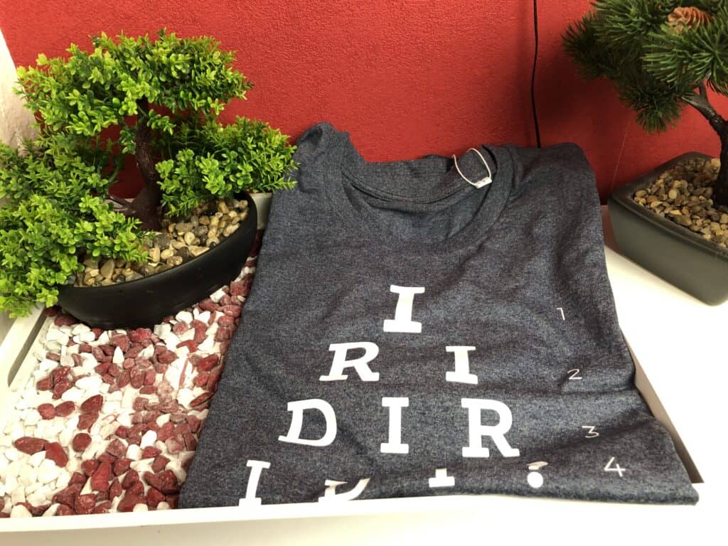 Das T-Shirt Iridiridi von heiter & Lässig