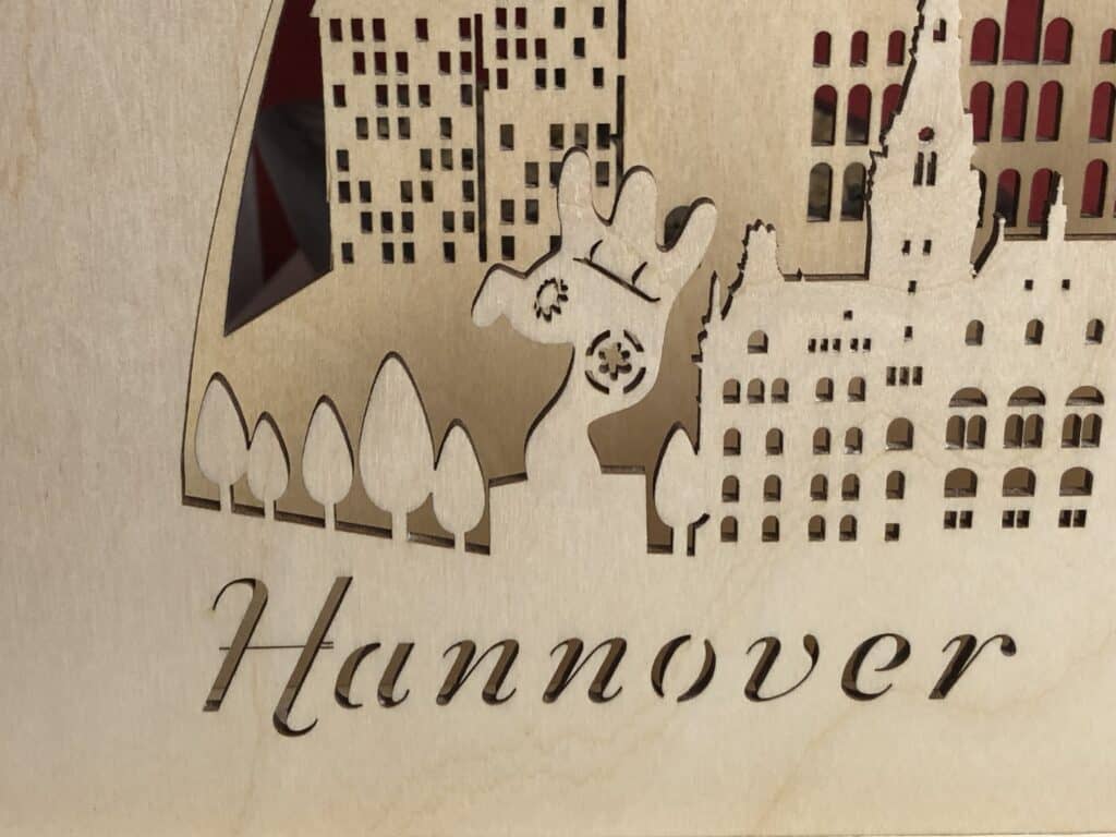 Hier sieht man die fantastischen Details des Lichtbogenmanufaktur Lichtbogen Hannover