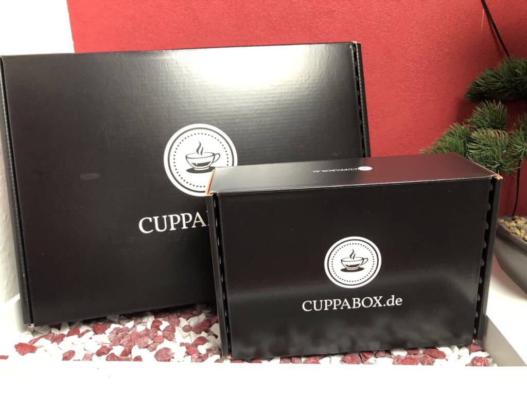 Meine Cuppabox einmal die Kaffee-Box und einmal die Tee-Box