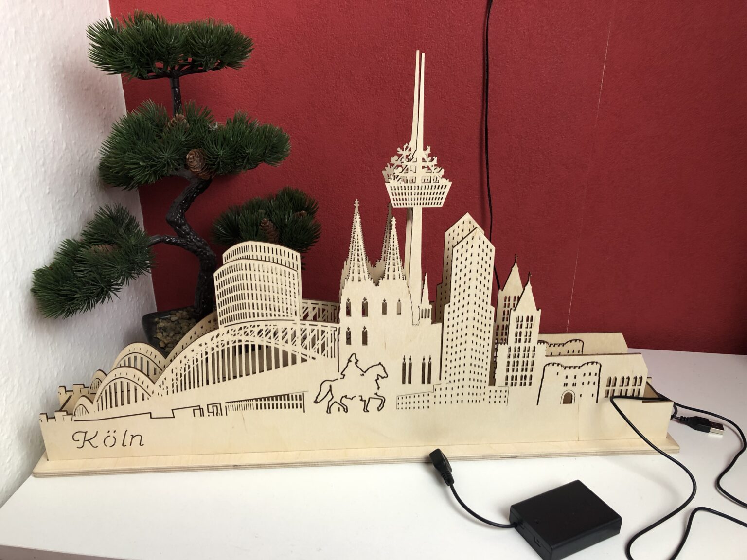 Lichtbogenmanufaktur Skyline "Köln"