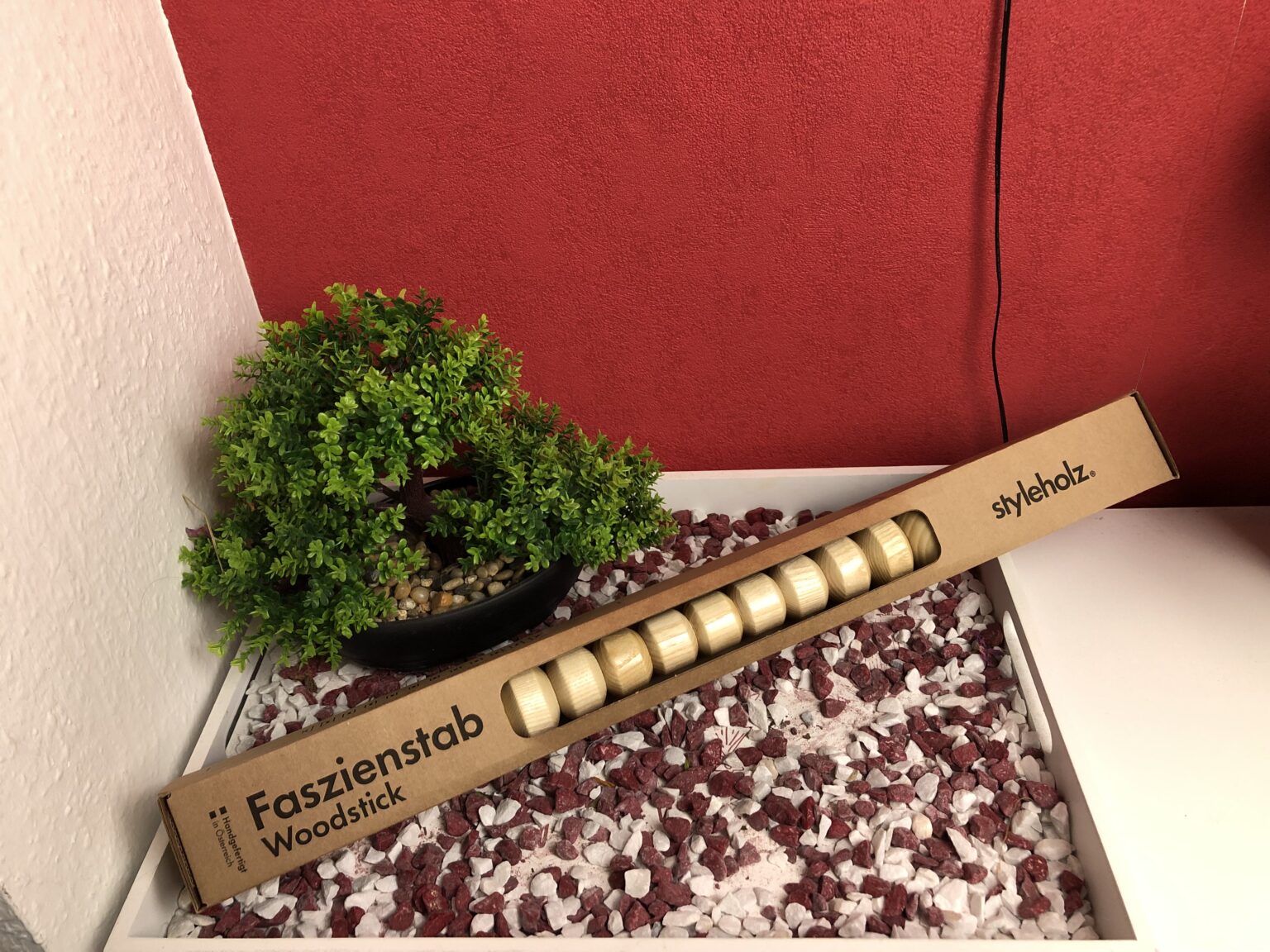 Der Styleholz Faszienstab Woodstick FLEX