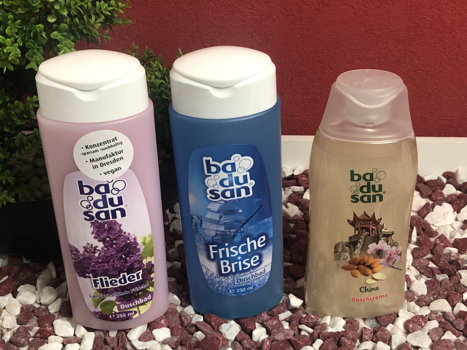 Das Badusan Duschgel und die Duschcreme