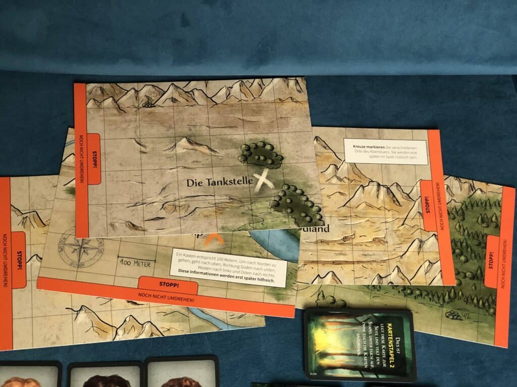 Die Geländekarten des Spiels Magnificum das Sommercamp