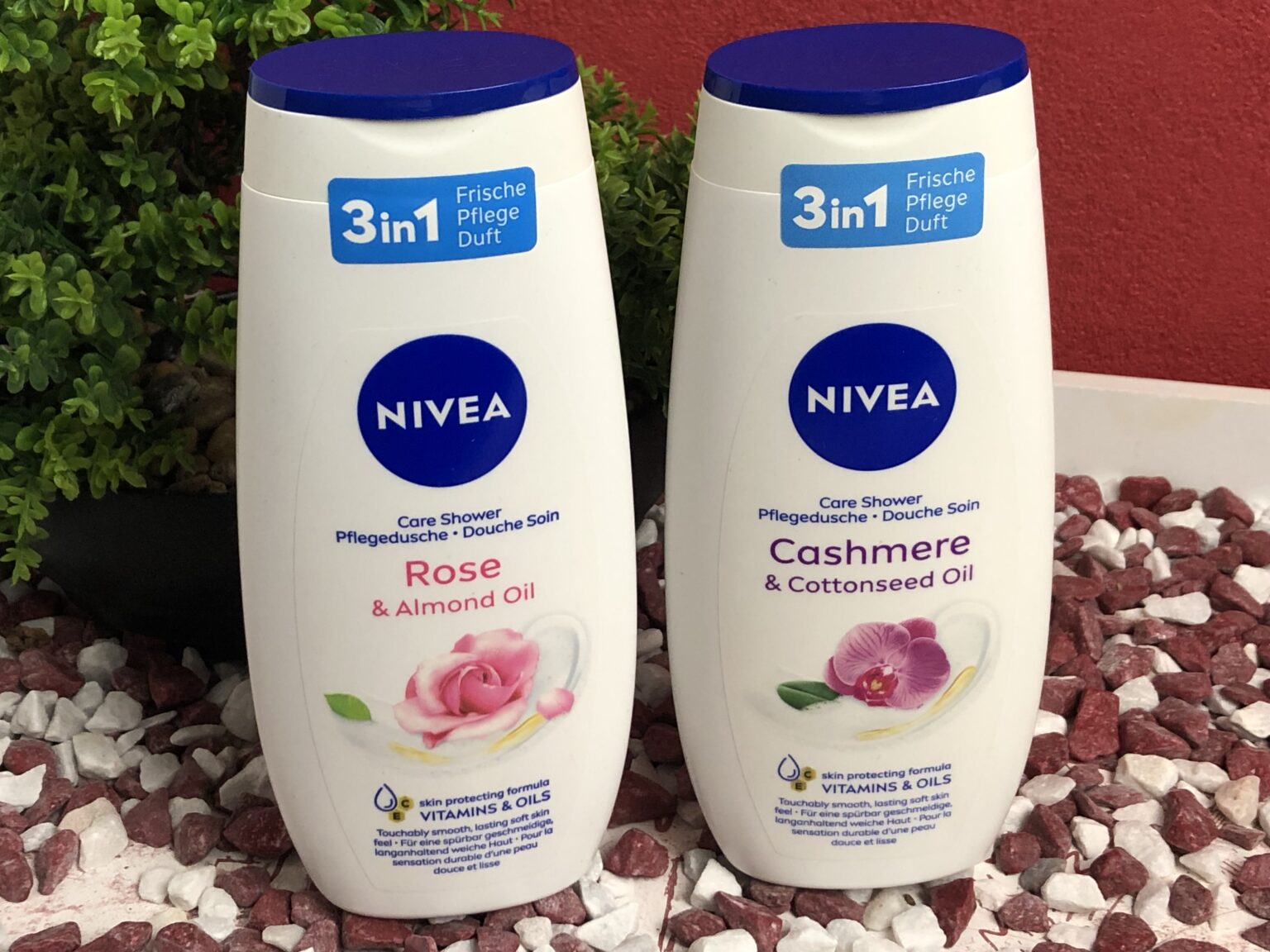 Meine beiden Sorten der Nivea Pflegedusche