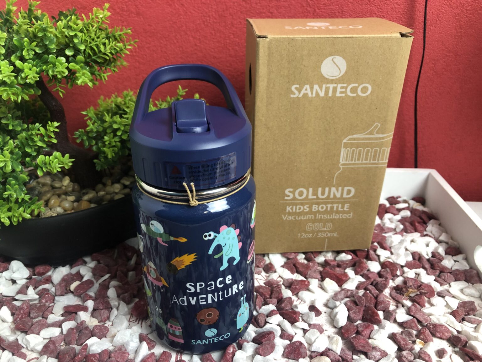 Unsere Santeco Kinder Trinkflasche Außerirdische