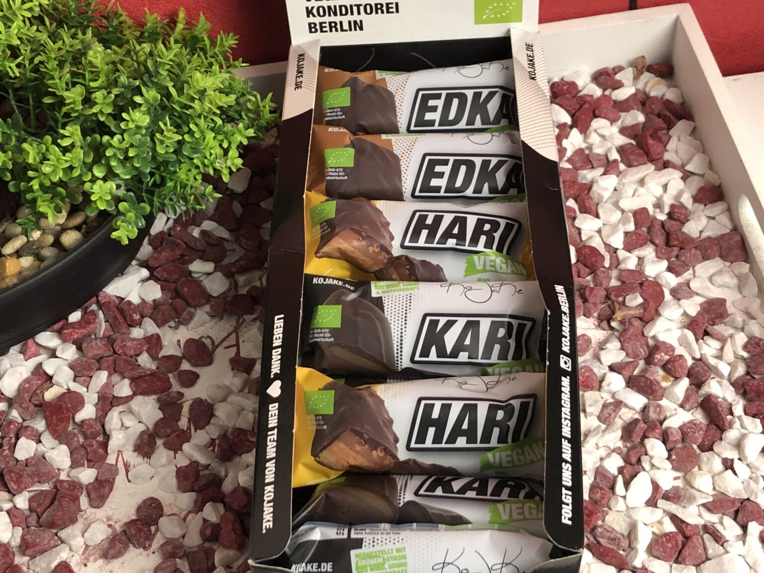 Meine Riegel der veganen Meisterkonditorei Berlin KoJaKe