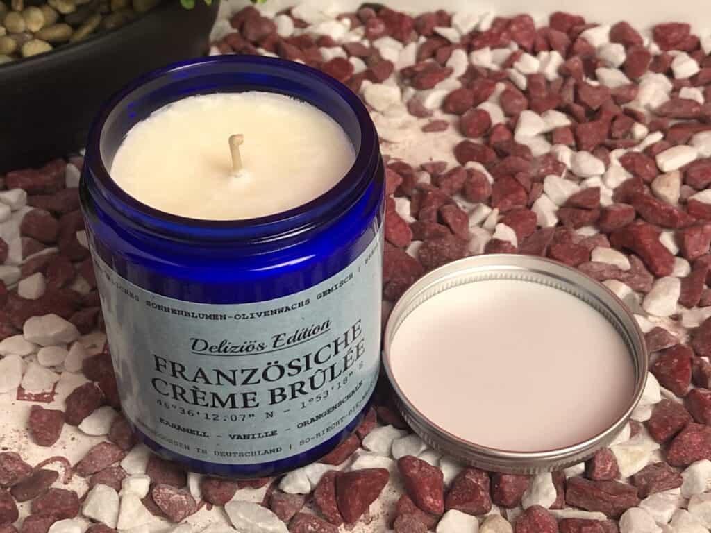Die Französische Crème Brûlée Duftkerze von So riecht die Welt