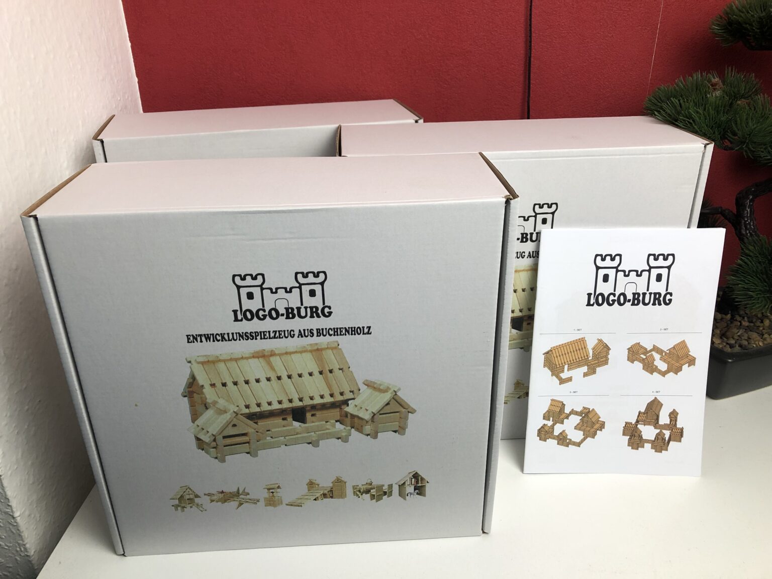 Das LogoBurg Holzspielzeug, mein 3er Set