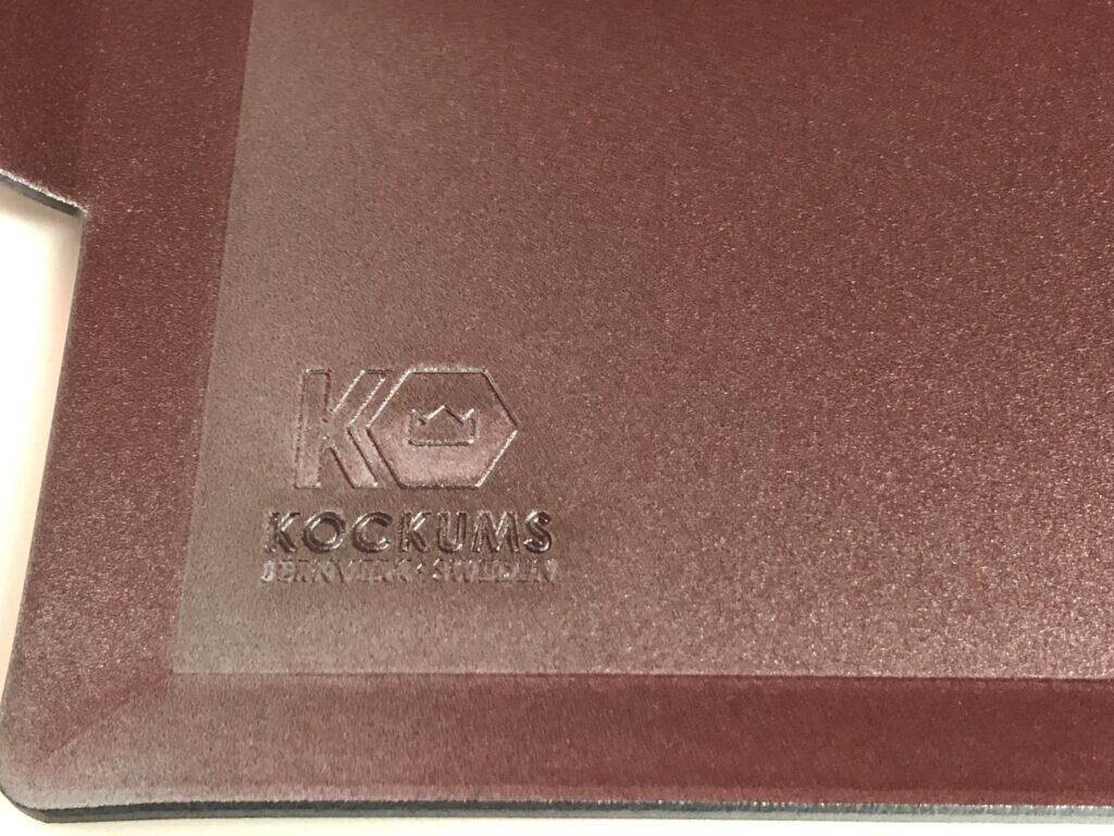 Das Logo auf der Kockums Grillplatte