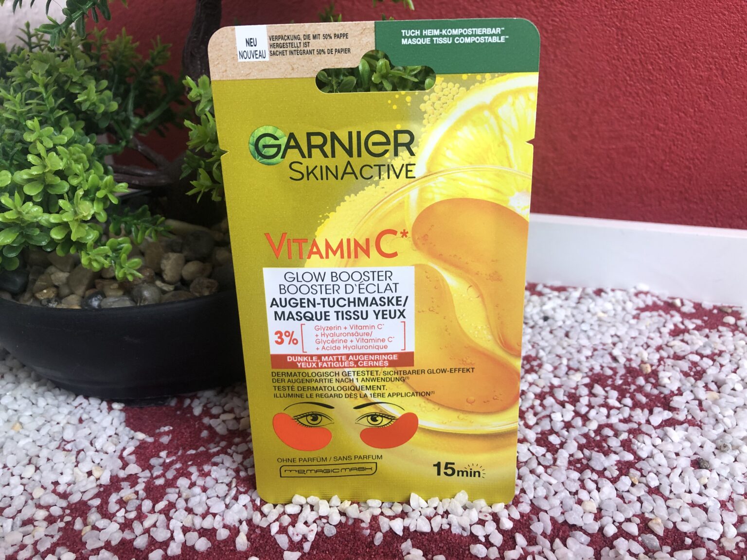 Die Garnier Augen Tuchmaske